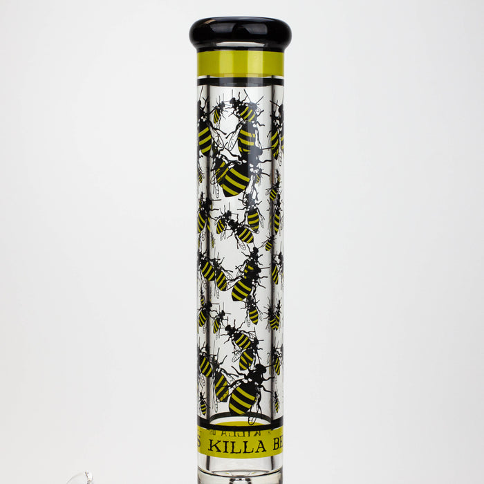 PROTECT YA NECK-15.5" 7 mm Glass water bong by Infyniti [Killa Bees] Glass Bong ONE