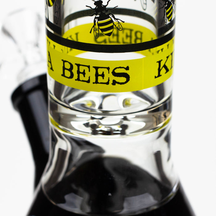 PROTECT YA NECK-15.5" 7 mm Glass water bong by Infyniti [Killa Bees] Glass Bong ONE