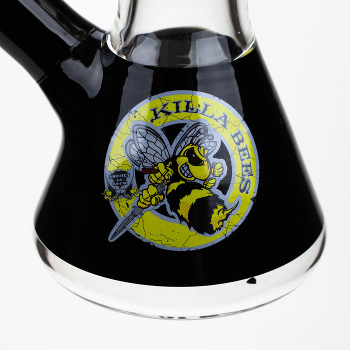 PROTECT YA NECK-15.5" 7 mm Glass water bong by Infyniti [Killa Bees] Glass Bong ONE