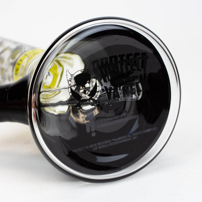 PROTECT YA NECK-15.5" 7 mm Glass water bong by Infyniti [Killa Bees] Glass Bong ONE
