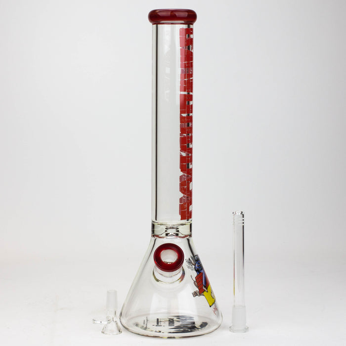 DEATH ROW-15.5" 7 mm Glass water bong by Infyniti [DOGGYSTYLE] Glass Bong ONE