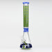 18" Cubic Pattern 7 mm glass water bong Glass Bong ONE Jade Blue