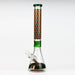 18" Cubic Pattern 7 mm glass water bong Glass Bong ONE Green