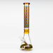 18" Cubic Pattern 7 mm glass water bong Glass Bong ONE Amber