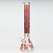18" Skull Glow in the dark 7 mm glass water bong Glass Bong ONE Red
