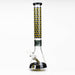 18" Cubic Pattern 7 mm glass water bong Glass Bong ONE T-Black