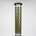 18" Cubic Pattern 7 mm glass water bong Glass Bong ONE
