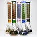 18" Cubic Pattern 7 mm glass water bong Glass Bong ONE