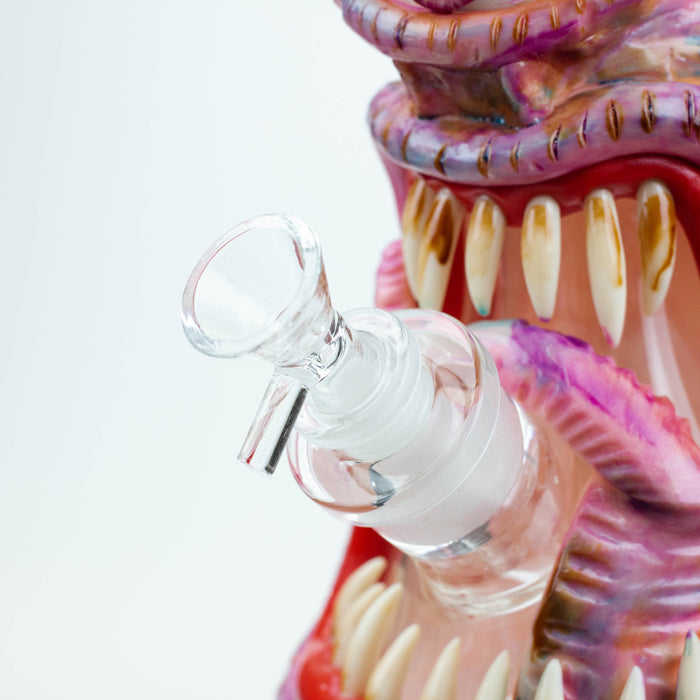 12.5" Resin 3D artwork 7mm glass beaker water bong [TS105] Resin · Silicone · Plastic Bong ONE