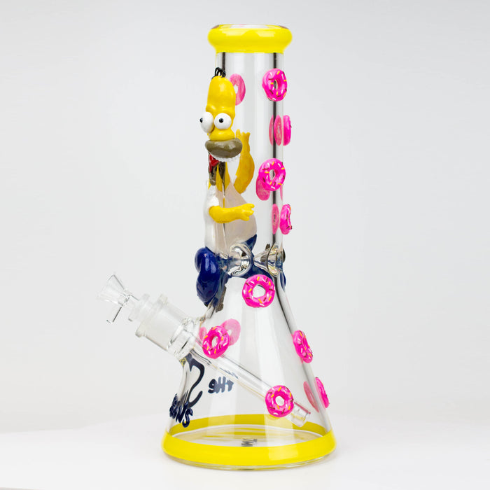 12.5" Resin 3D artwork 7mm glass beaker water bong [TS107] Resin · Silicone · Plastic Bong ONE