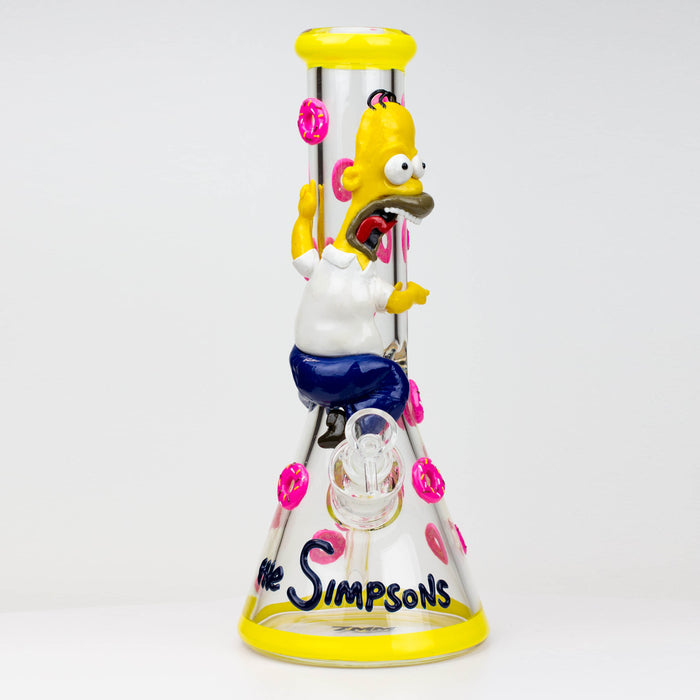 12.5" Resin 3D artwork 7mm glass beaker water bong [TS107] Resin · Silicone · Plastic Bong ONE