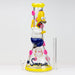 12.5" Resin 3D artwork 7mm glass beaker water bong [TS107] Resin · Silicone · Plastic Bong ONE