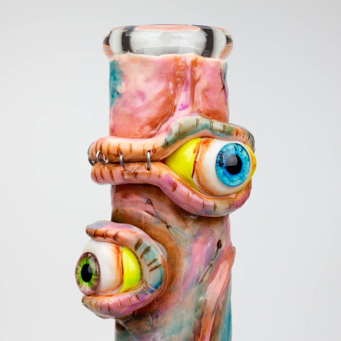 12.5"  Resin 3D artwork 7mm glass beaker water bong [SP2072]