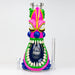 12.5" Resin 3D artwork 7mm glass beaker water bong [TS109] Resin · Silicone · Plastic Bong ONE