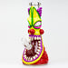 12.5" Resin 3D artwork 7mm glass beaker water bong [TS109] Resin · Silicone · Plastic Bong ONE C (Red)