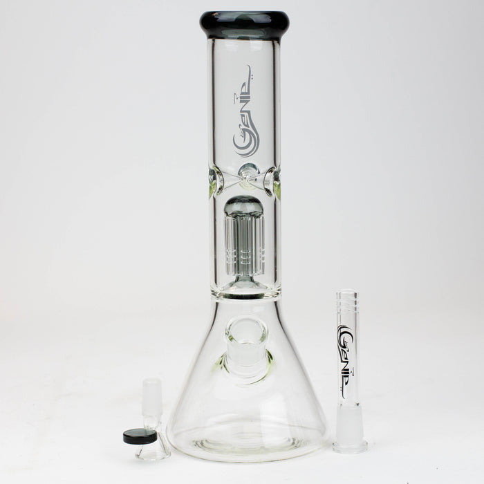12" Genie-Tree arms color accented glass water bong Glass Bong ONE
