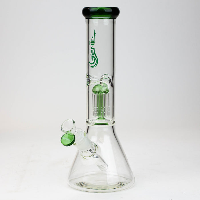 12" Genie-Tree arms color accented glass water bong Glass Bong ONE Green