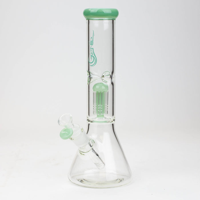 12" Genie-Tree arms color accented glass water bong Glass Bong ONE Jade Green