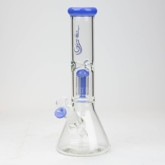 12" Genie-Tree arms color accented glass water bong Glass Bong ONE Jade Blue