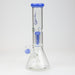 12" Genie-Tree arms color accented glass water bong Glass Bong ONE Jade Blue