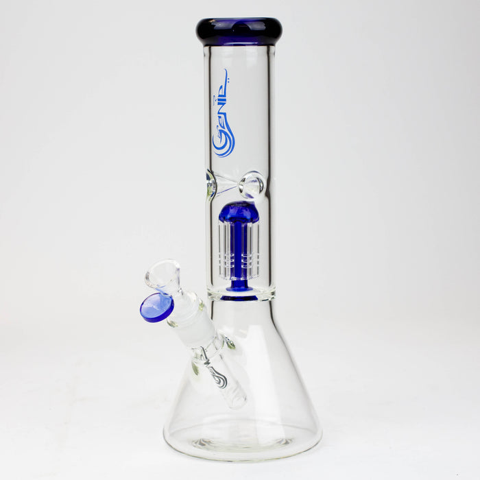 12" Genie-Tree arms color accented glass water bong Glass Bong ONE Blue