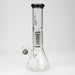 12" Genie-Tree arms color accented glass water bong Glass Bong ONE T-Black