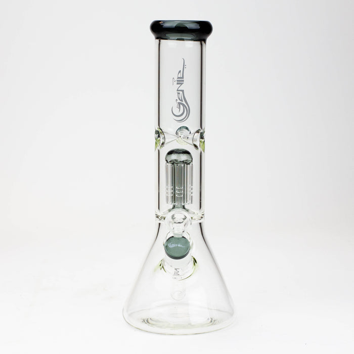 12" Genie-Tree arms color accented glass water bong Glass Bong ONE