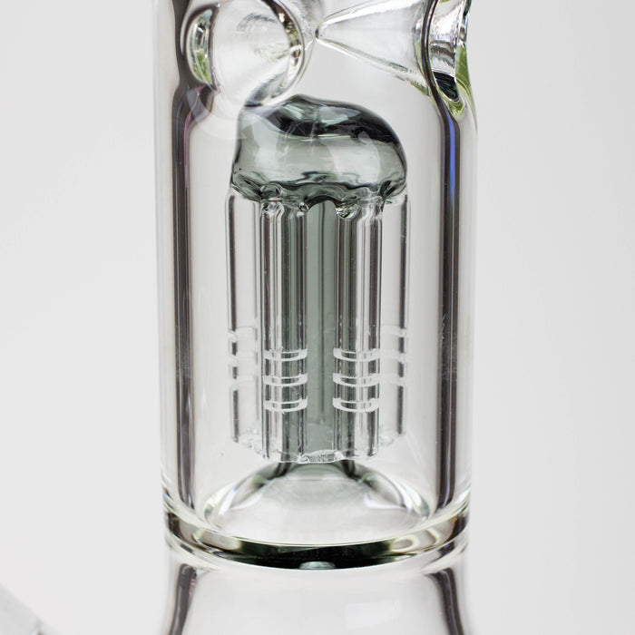 12" Genie-Tree arms color accented glass water bong Glass Bong ONE