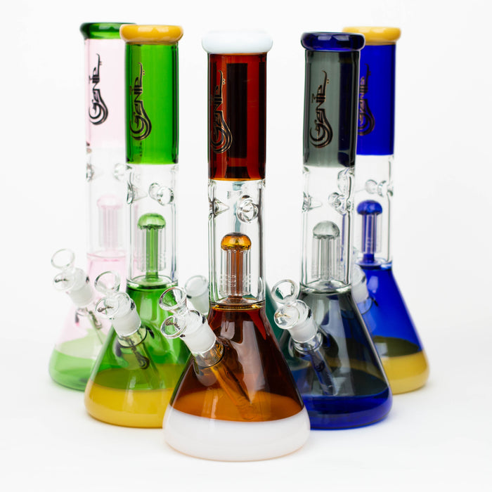 14.5" Genie-Tree arms two tone glass water bong [ST11] Beaker Bong ONE