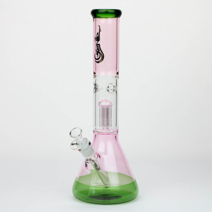 14.5" Genie-Tree arms two tone glass water bong [ST11] Beaker Bong ONE Pink / Green