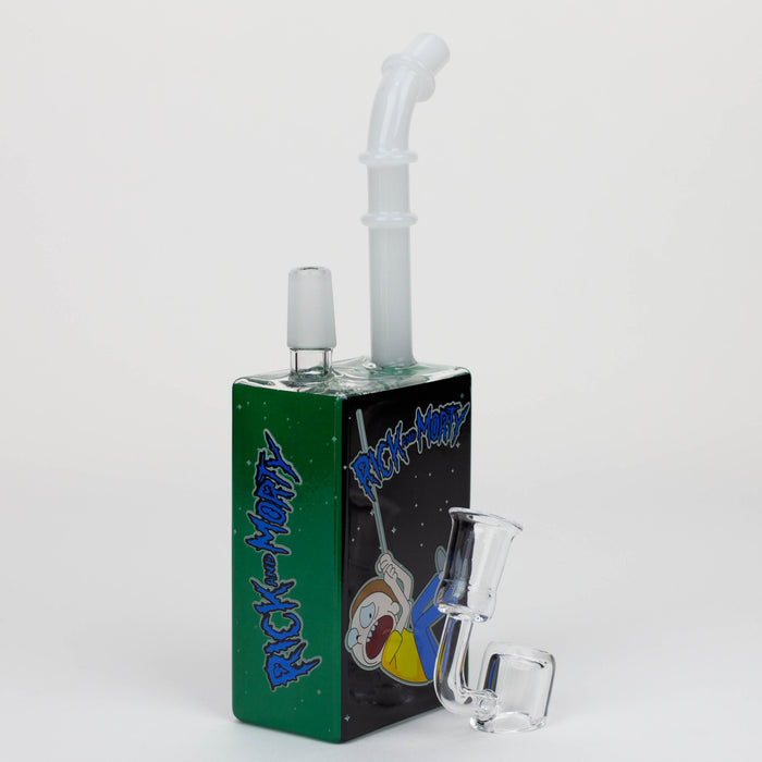 7.5" Glow in the dark Juicy box Rigs SP2072 - RM Cartoon A Glass Rig ONE