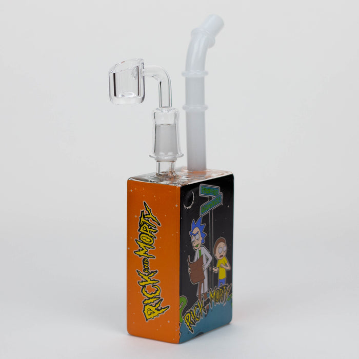 7.5" Glow in the dark Juicy box Rigs SP2072 - RM Cartoon A Glass Rig ONE SP2072-3