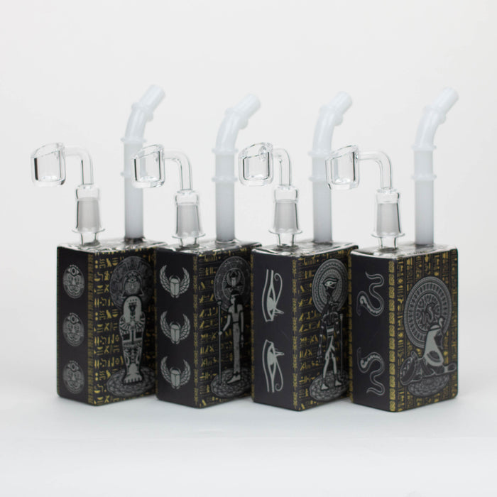 7.5" Glow in the dark Juicy box Rigs SP2070 - Egyptian Glass Rig ONE