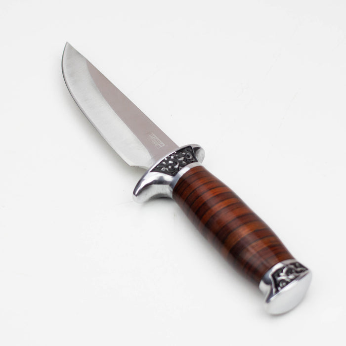 10" Hunt-Down Fixed Blade Knife engraved Handle and Nylon Sheath [9115] Fixed Blade Knife Canadian Distributor