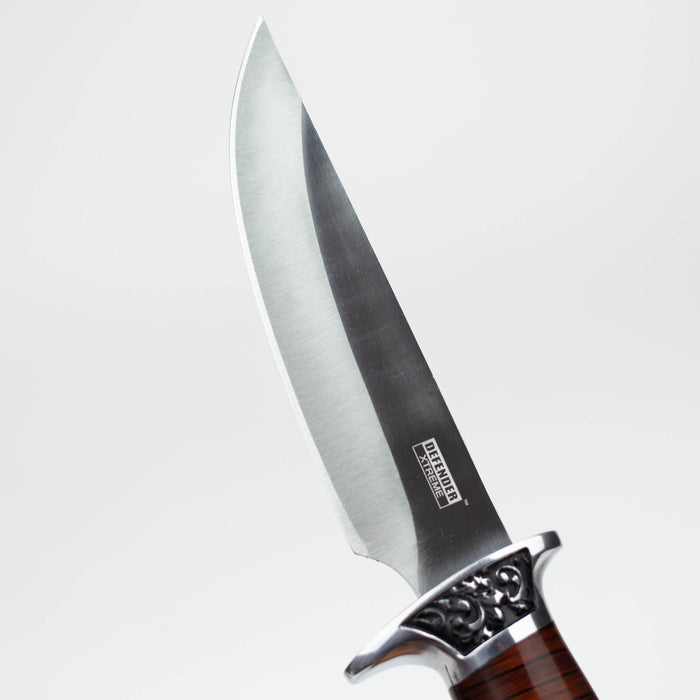 10" Hunt-Down Fixed Blade Knife engraved Handle and Nylon Sheath [9115] Fixed Blade Knife Canadian Distributor