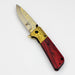 The Bone Edge 8.5" Rose wood Handle - Folding Knife [13023] Folding Knife Canadian Distributor