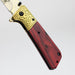 The Bone Edge 8.5" Rose wood Handle - Folding Knife [13023] Folding Knife Canadian Distributor
