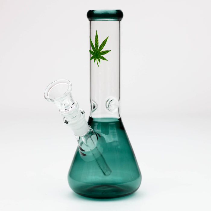 7" color glass water beaker bong Glass Bong ONE Teal