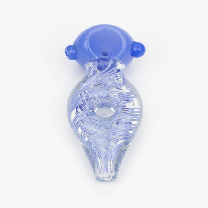 4.5" American color donut soft glass hand pipe [AM02] Glass Hand Pipe ONE