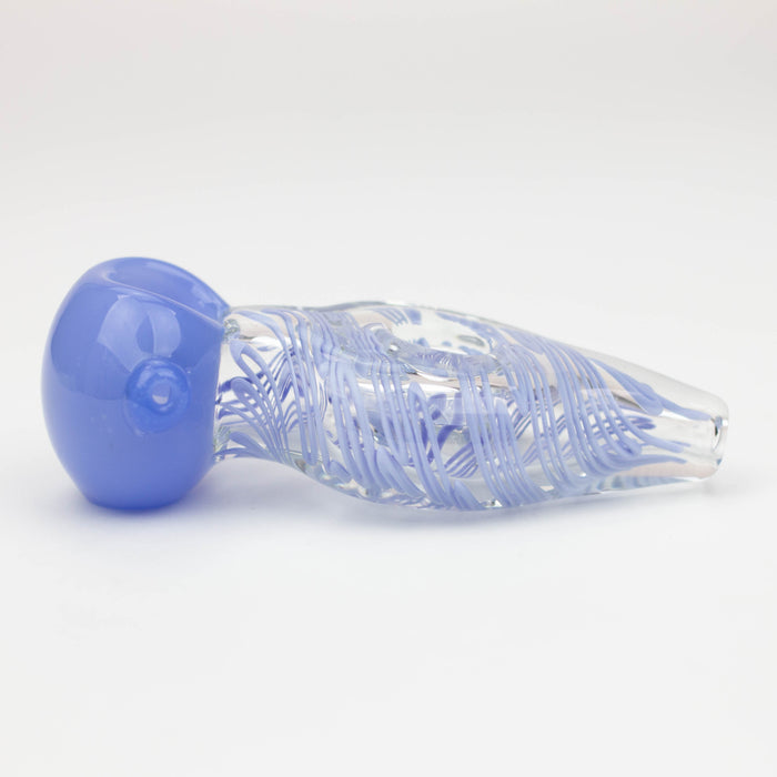 4.5" American color donut soft glass hand pipe [AM02]