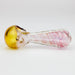 5" Gold fumed twisted glass hand pipe Glass Pipe ONE