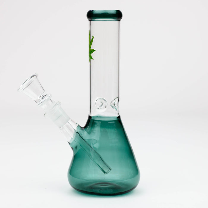 7" color glass water beaker bong Glass Bong ONE