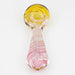 5" Gold fumed twisted glass hand pipe Glass Pipe ONE