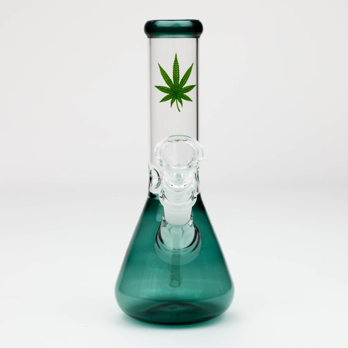 7" color glass water beaker bong Glass Bong ONE