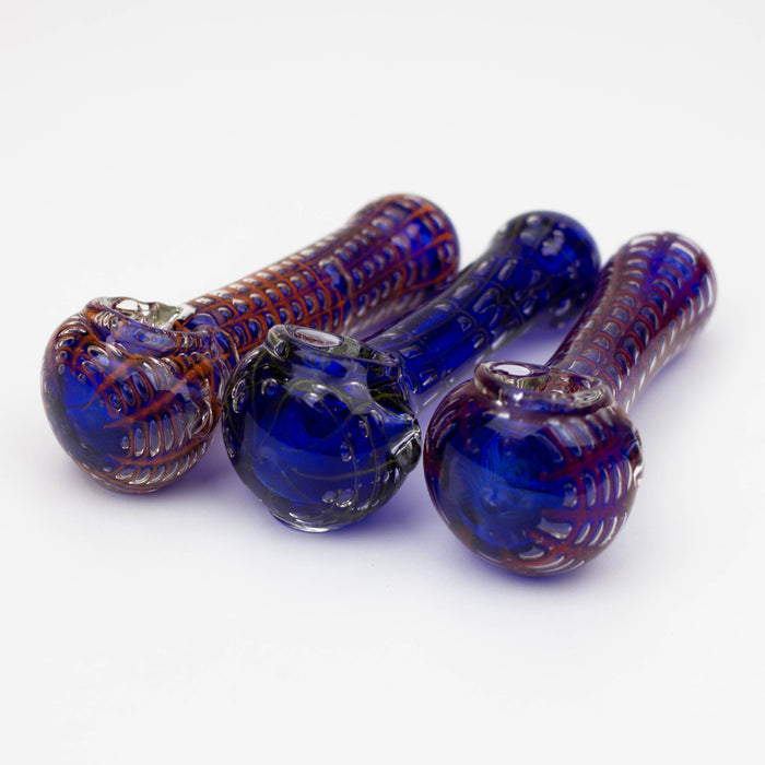 5" Spider web glass hand pipe Glass Pipe ONE