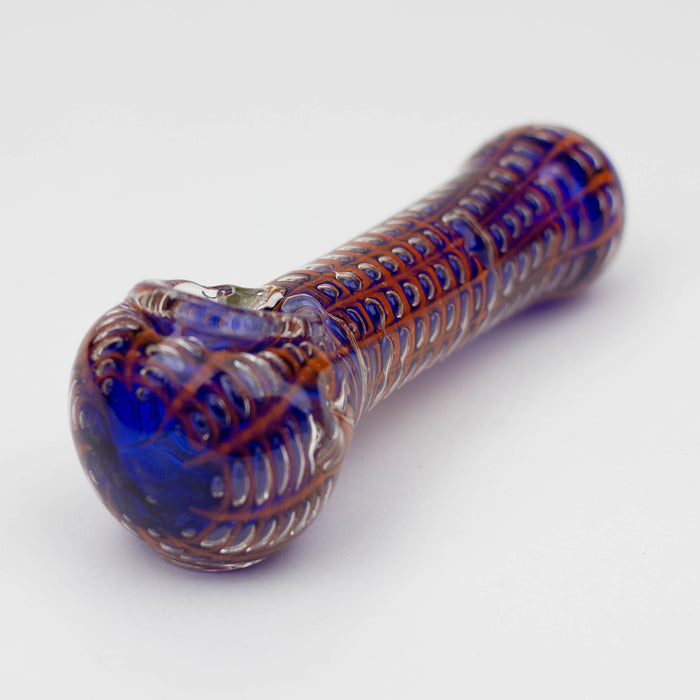 5" Spider web glass hand pipe Glass Pipe ONE