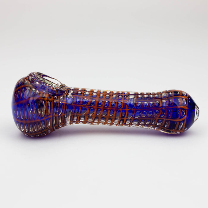 5" Spider web glass hand pipe Glass Pipe ONE