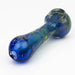 5" Gold fumed blue glass hand pipe Glass Pipe ONE