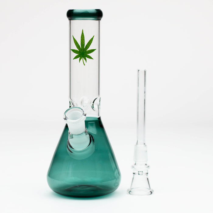 7" color glass water beaker bong Glass Bong ONE