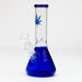 7" color glass water beaker bong Glass Bong ONE Blue